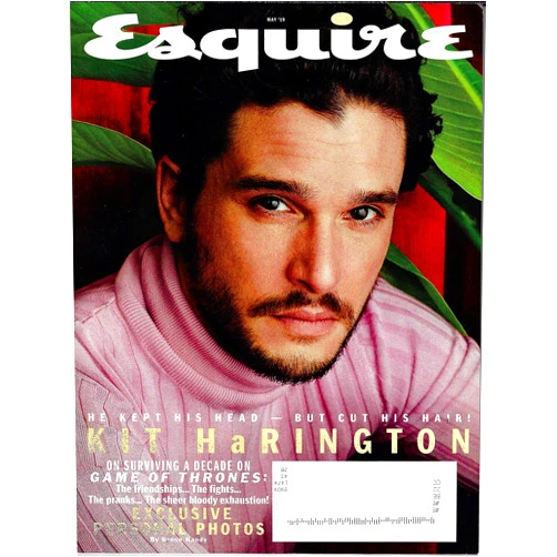 Esquire Magazine (May, 2019) Kit Harrington Jon Snow Game of Thrones Cover