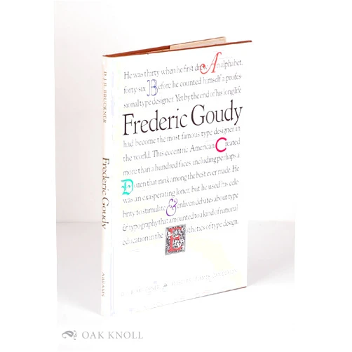 D.J.R. BRUCKNER Frederic Goudy (Masters of American Design)
