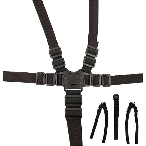 Alovexiong 5 Point Harness Seat Belt Safety Strap Belt for Stroller Pushchair Pram Buggy Safe Protection, Adjustable High Chair Baby Harness Straps, Safety Harness Strap Belt