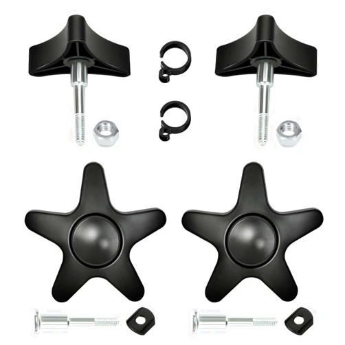 FVRITO Rollator Walker Knob Replacement, Arm Adjustment Handle Knob for Universal Adjustable Height Screw Star Knob for Foldable Rolling Walker Parts Accessories