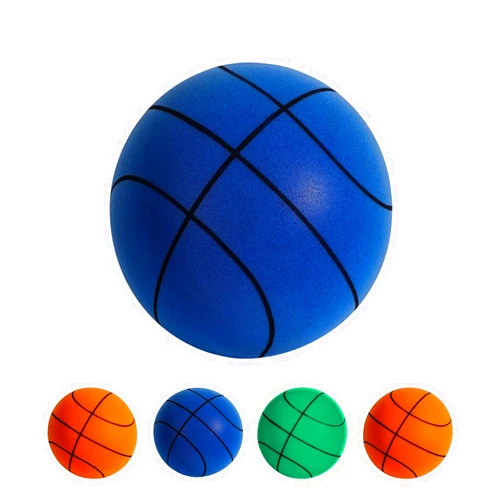 Vaernevy Silent Basketball, Foam Basketball Indoor Training Ball,2024 New Handle Quiet Bounce Basketball,No Noise Basketball Dribbling Indoor,High-Density Foam Handle Quick Basketball