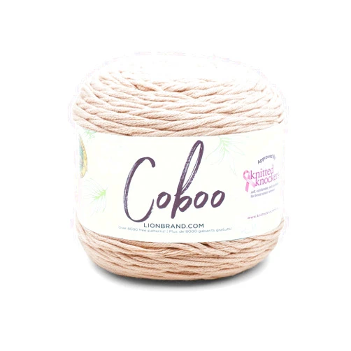 Lion Brand Yarn Coboo Yarn, Tan, 1 Skein