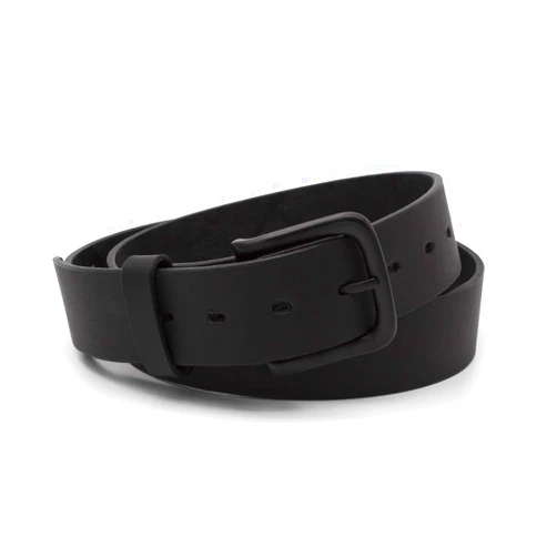 Main Street Forge The Huntsman - Full Grain Leather Black Belt - Made in USA - Men's Leather Belt