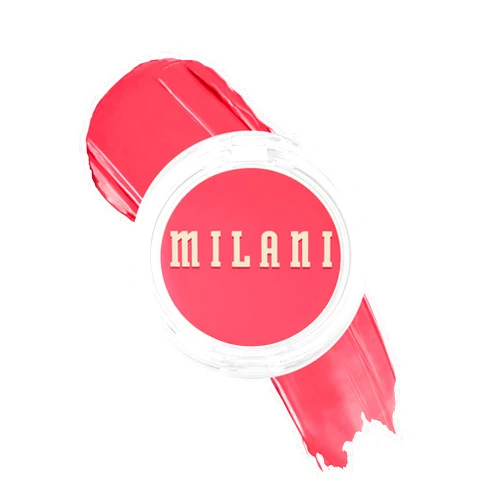 Milani Blush Makeup – Cheek Kiss Cream Blush for Cheeks, Buildable Cream-to-Gel Blusher & Lip Tint, Dewy Natural Color, Hydrating - Coral Crush