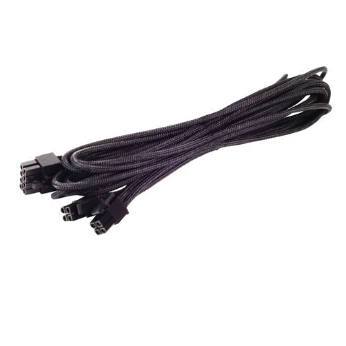 SilverStone Technology SilverStone Black Sleeved PSU Cable for One EPS/ATX 12V 8-Pin Adapter 550mm long PP06B-EPS55