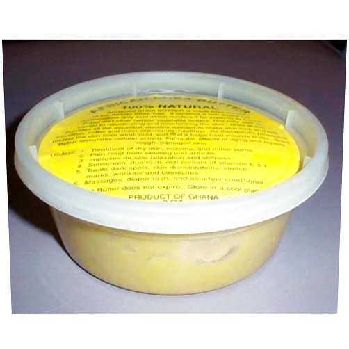SAAQIN PACK OF 2 African Shea Butter Cream 100% Pure & Raw (Gold) 5 oz.