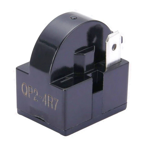 TUAIC QP2-4R7 Refrigerator PTC Starter Relay 4.7Ohm 1Pin for Vissani Danby Compressor Relay QP2-4.7G(1Pack/Black)