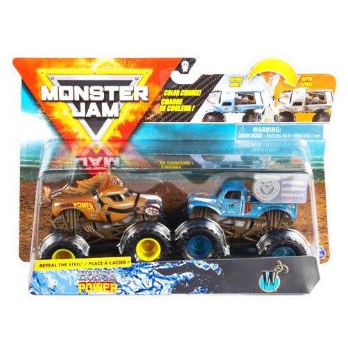 Monster Jam 1:64 Scale Color Change Horse Power Vs W Whiplash