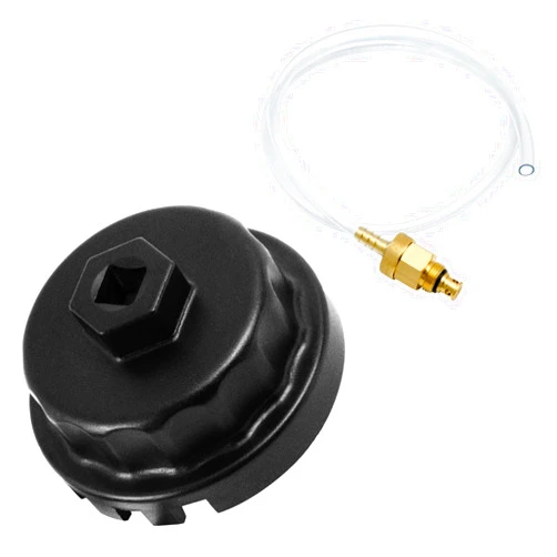 XiTuanYuan Oil Filter Wrench 64mm and Drain Tool Kit for Toyota Oil Filter Tool, Suitable for Lexus, Camry, 4 Runner, Tundra 2.5-5.7L Engine