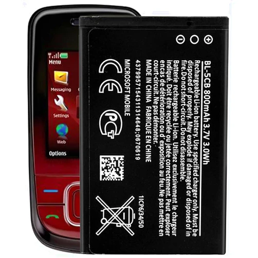 WUHAO Replacement BL-5CB Battery for Nokia 1800 E60 3600 3660 Battery 800mAh
