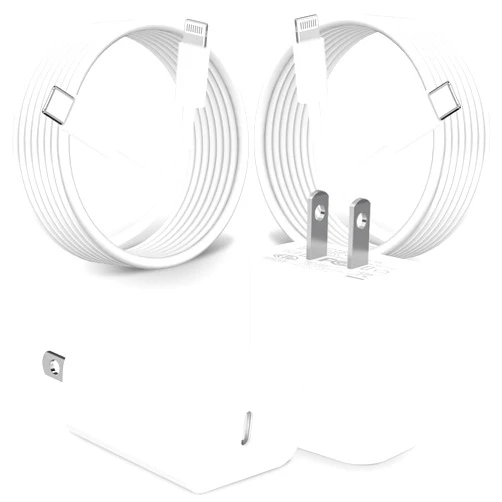 MITSUGAWA [Apple MFi Certified] iPhone 20W USB-C Fast Charger, 2-Pack 20W USB-C Power Adapter with 2Pack 6FT USB C to Lightning Charge Sync Cord Cable Compatible with iPhone 14/13/12/11/XS/XR/X/SE/iPad/AirPods