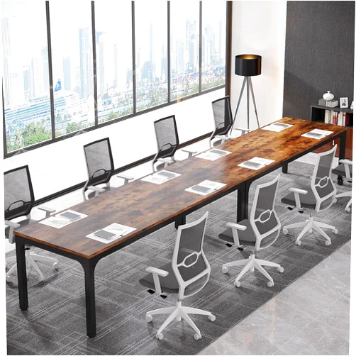 Tribesigns 13FT Conference Table,Large Rectangle Meeting Seminar Table for 10-14 Person,Long Business Tables (Only Table)