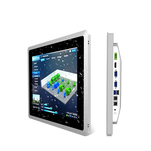 SunKol 15 inch Industrial Embedded Panel PC, 10 Point Capacitive Industrial Touch Screen Panel Computer, 2xUSB3.0,HDMI,2xRS232,2xLAN (J6412, 8GB RAM 128GB SSD)