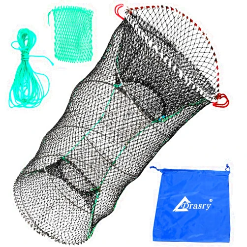 Drasry Crab Trap Bait Lobster Crawfish Shrimp Portable Folded Cast Net Magic Collapsible Fishing Traps Nets Accessories for Blue Crabs