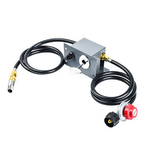 briidea Propane Fire Pit Hose Kit, All-in-One Fire Pit Ignition Kit includes Air Mixer Valve, Key Valve, Propane Regulator with 4ft Hose, PVC Hose