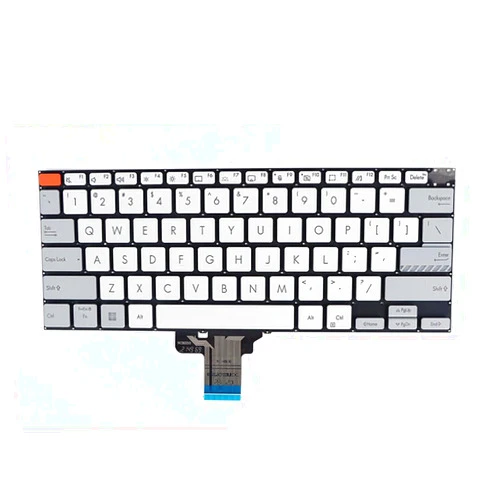 Generic Laptop Keyboard for ASUS Vivobook X7400PA X7400PC United States US Gray Without Frame with Backlit