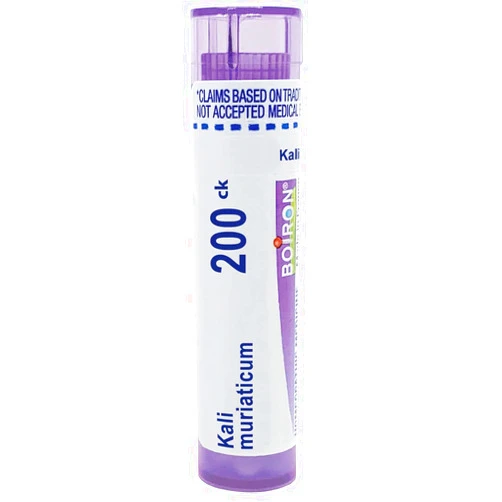 Boiron Kali Muriaticum 200Ck Homeopathic Medicine for Nasal Congestion - 80 Pellets