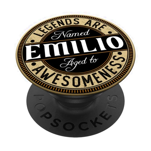 Funny accessories for men named Emilio Emilio | Legends are Named | Emilio PopSockets Standard PopGrip