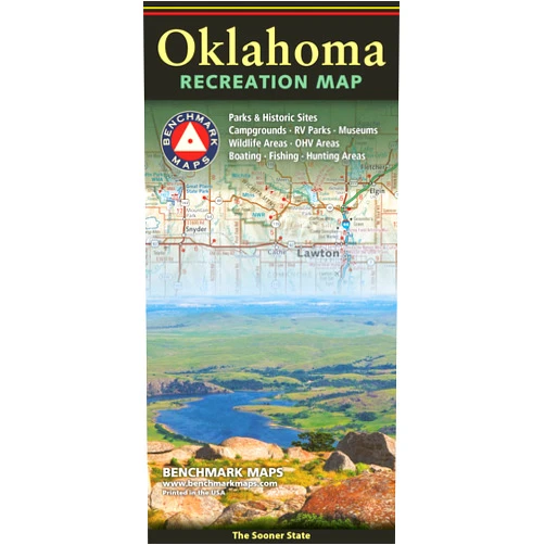 Benchmark Maps Oklahoma, The Sooner State, Recreation Map, 2024 Edition