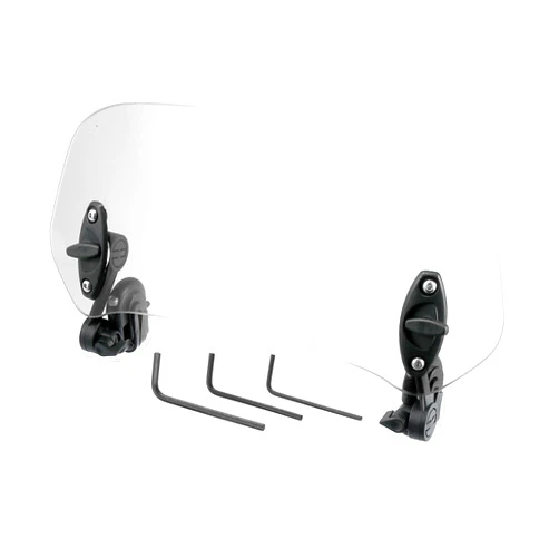 Motoforti 28.5cm Motorcycle Windshield Motorcycle Wind Deflector Clear Lens Adjustable Clip Windshield Extension Universal Fit for Most Motorcycle Scooter
