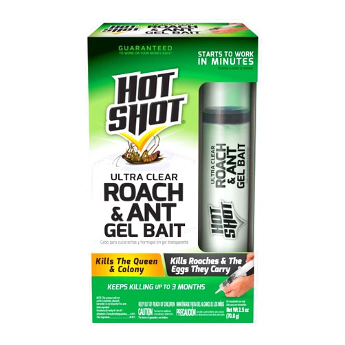 Hot Shot Ultra Clear Roach & Ant Insects Gel Bait , 2.5 oz