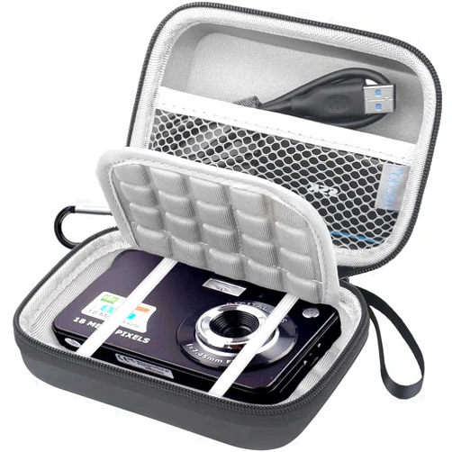 Lacdo Digital Camera Case for Kodak PIXPRO FZ43, Canon PowerShot ELPH 180/190/360, Sony DSCW800/DSCW830, AbergBest 21 Mega Pixels 2.7