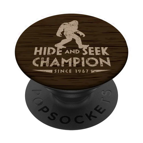 Triple G Mavs Bigfoot Hide & Seek Champion Woodgrain Sasquatch PopSockets PopGrip: Swappable Grip for Phones & Tablets PopSockets Standard PopGrip