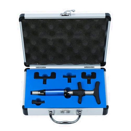 HONG111 Chiropractic Adjusting Tool, 6 Levels Manual Spine Chiropractic Adjustment Correction Tool, Force Spine Adjusting Massager for Improve Joint Pain(4 Heads)