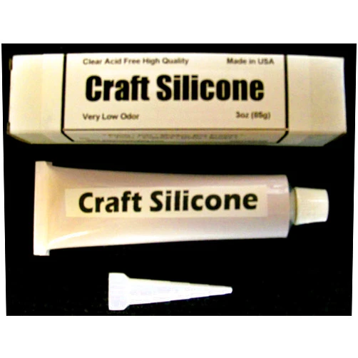 Paper Tole Supply Center Clear Silicone Craft Adhesive Glue. Odorless and Acid Free. The Best Available for Crafts and Card Making. Made in USA. No Fancy Packaging just Great Silicone!! Large 3 Ounce Tube