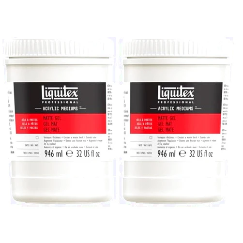 Liquitex Professional Matte Gel Medium, 946ml (32-oz) (Pack of 2)