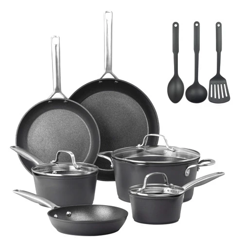 GRANITESTONE 14 Pc Induction Cookware Sets, Kitchen Pots and Pans Set Non Stick, Kitchen Cookware Sets, Nonstick Cookware Set, Non Stick Pots and Pan Set, Hard Anodized, Oven and Dishwasher Safe