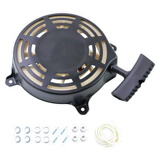 KIKITE 497680 Recoil Starter Compatible with Briggs and Stratton 497680 Pull Start Assembly 498144 Rwind Starter Toro Troy Bilt Tb210 TB230 Lawn Mower Pull Start Replace 190cc 725EX