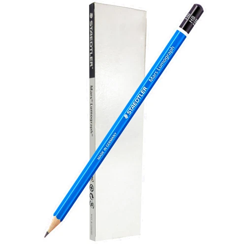 STAEDTLER Mars Lumograph HB Graphite Art Drawing Pencil, 6 Pencils