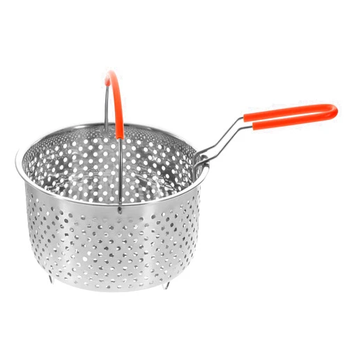 UPKOCH Stainless Steel Frying Basket Turkey Frying Basket Steam Boil Basket Vegetable Steamer Basket Noodle Basket Deep Fry Basket Deep Fryer Basket Food Presentation Strainer Fish Fryer