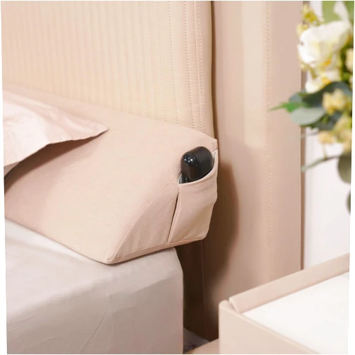 Aurako Twin Size Bed Wedge Pillow Headboard Pillow Mattress Wedge Bed Gap Filler Triangle Memory Foam Wedges Body Positioners for Sleeping Body Lumbar Backrest Reading Bolster Pillow