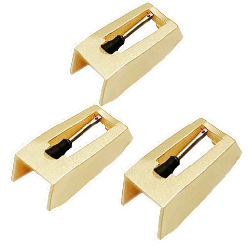 FonPeak Record Player Needles, Turntable Stylus Record Needles Replacement for Crosley, 1byone, Boytone, LP&No.1, Victrola, and Jensen Vinyl Record Players(Pack of 3)