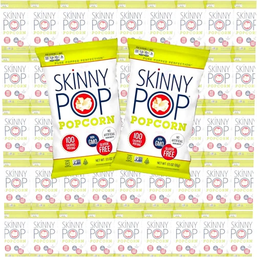 Snacks by Levitya Skinny Of Pop Individual Popcorn Snacks, 0.65 oz Bags, 30 Count, Original Flavor, Gluten Free | Snacks by Levitya