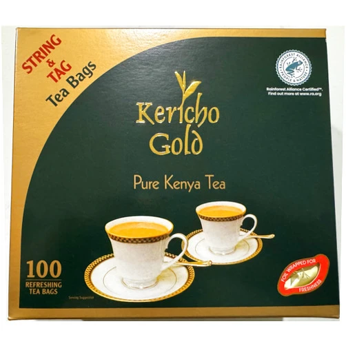 Kericho Gold Pure Kenya Tea string foil wrapped