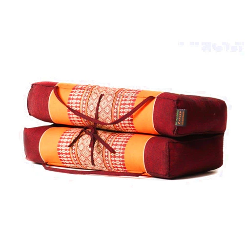 Zafuko Foldable Cushion - Organic Kapok Filling, use Folded and Unfolded for Meditation, Soft Yoga Prop, Portable Cushion