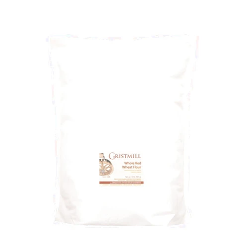 Homestead Gristmill Stone Ground Whole Red Wheat Flour - Non-GMO, Chemical-Free Artisanally Milled from Hard Red Wheat Berries - Long Shelf Life - Made In The USA - 10 Pounds