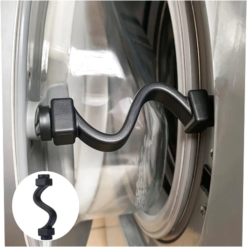 Magoog Washer Door Prop, Magoog Front Load Washer Door Prop, Keep Front Load Washer Door Open and Dry to Prevent Damping, Washer Door Holder for Front Load Washing Machines, Black