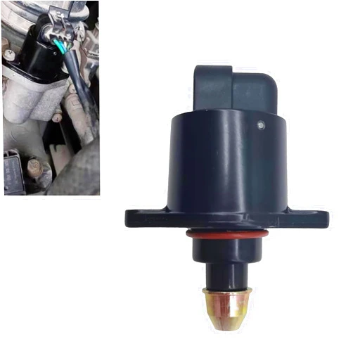 YAWUROU Car Idle Air Control Valve, Fuel Injection Idle Stepper Motor, IAC Throttle Response Controller Replacement Parts #90380 10526 90325864, Compatible with King Kong (Black)