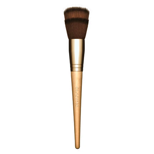 Clarins Multi-Use Foundation Brush | Multi-Purpose Flared Brush | Blends Liquid, Cream and Powder Formulas With Sheer, Flawless, and Natural-Looking Results | Ultra-Soft Synthetic Fibers