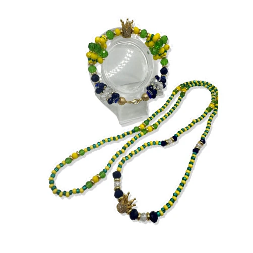 Handmade Idde de Orula y collar. Set para babalawo
