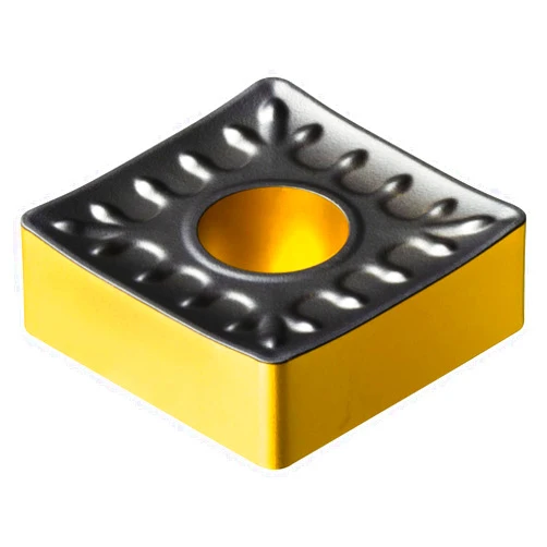 Sandvik Coromant, SNMM 432-QR 4325, T-Max P Insert for Turning, Carbide, Square, Neutral Cut, 4325 Grade, Ti(C,N)+Al2O3+TiN, Inveio™ Coating Technology (Pack of 10)