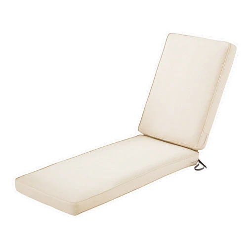 Classic Accessories Montlake Fadesafe Water-Resistant 72 x 21 x 3 Inch Outdoor Chaise Lounge Cushion, Antique Beige, Chaise Lounge Cushions Outdoor, Lounge Chair Cushion, Patio Furniture Cushions