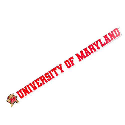 Desert Cactus University of Maryland Terrapins UMD Terps Name Logo Vinyl Decal Laptop Water Bottle Car Scrapbook (15 Inch Sticker)