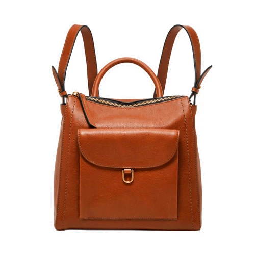 Fossil Women's Parker Leather Convertible Backpack Purse Handbag for Women
