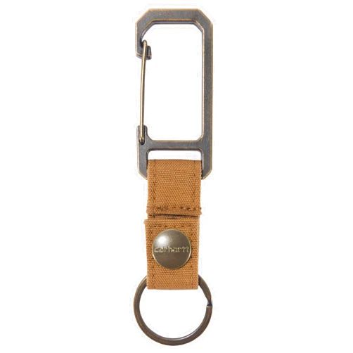 Carhartt Unisex Adult Durable Metal Key Keeper, Belt Loop Key Ring Holder with Self-Locking Metal Gate Clip for Car/Home Keys