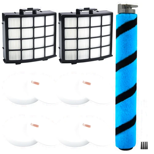 VCLENA AZ2002 Filter Replacement for Shark Vertex Upright Vacuum AZ2002 AZ2000 AZ2000W Shark Vertex DuoClean PowerFin Acessories, 2 Post-Motor Filters, 4 Foam & Felt Filters, 1 Soft Brushroll